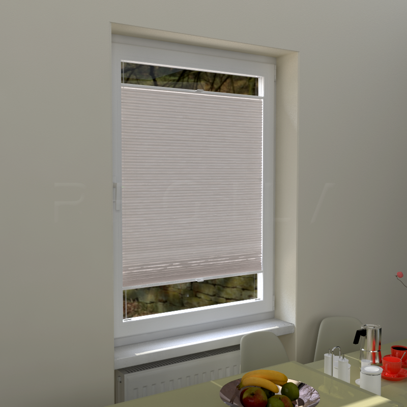 Plisuotos žaliuzės,  vienspalvis, Smėlio