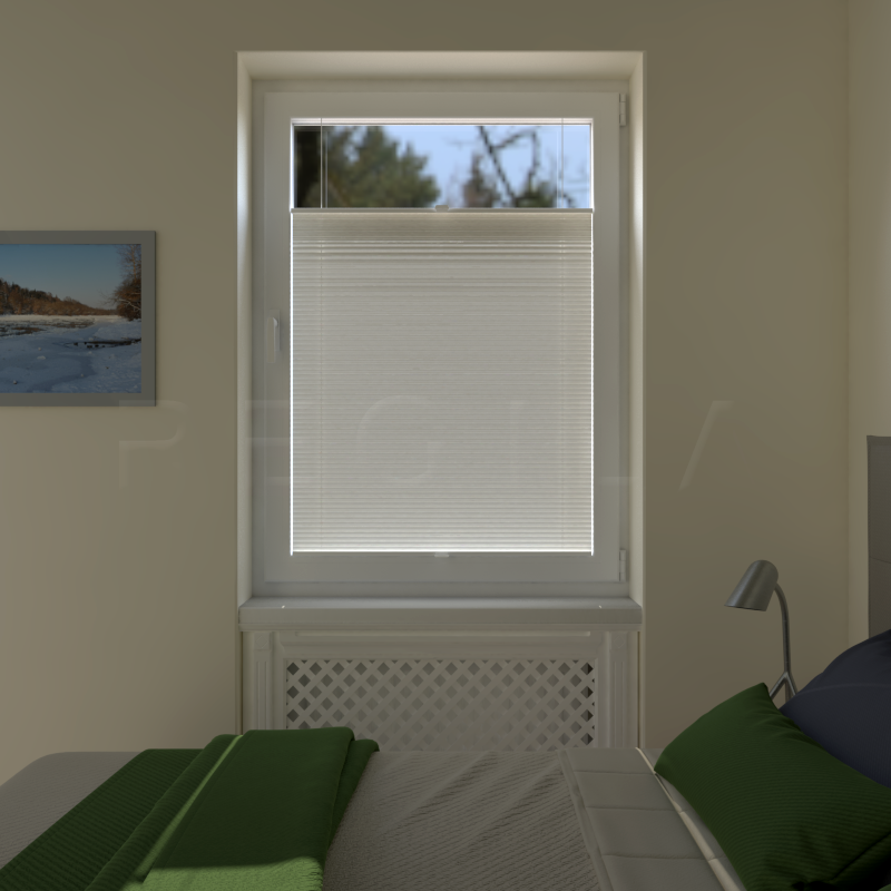 Plisuotos žaliuzės,  vienspalvis, Smėlio