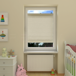 Plisuotos žaliuzės,  vienspalvis, Smėlio