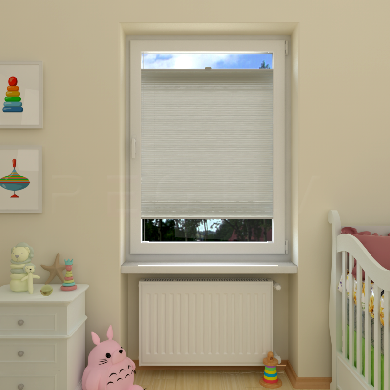 Plisuotos žaliuzės,  vienspalvis, Smėlio