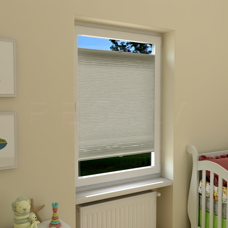 Plisuotos žaliuzės,  vienspalvis, Smėlio