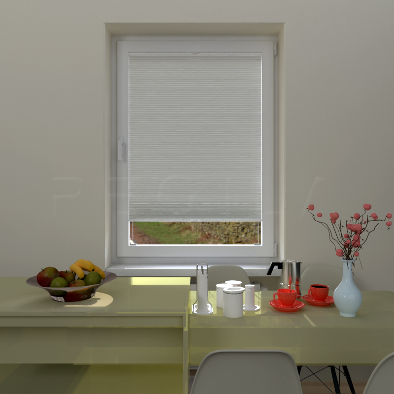 Plisuotos žaliuzės,  vienspalvis, Smėlio