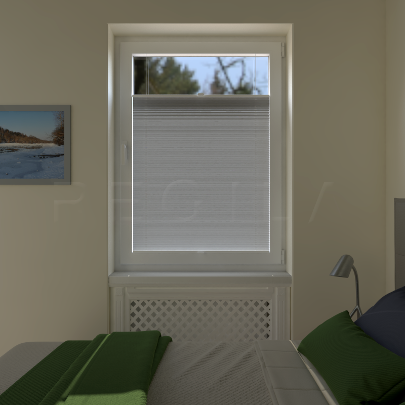 Plisuotos žaliuzės,  vienspalvis, Smėlio