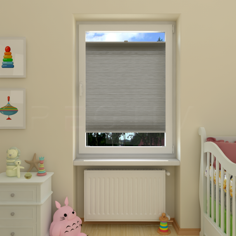 Plisuotos žaliuzės,  vienspalvis, Smėlio