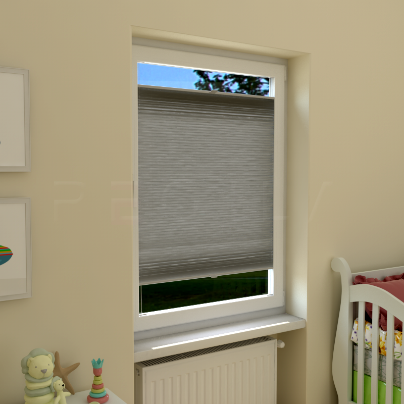 Plisuotos žaliuzės,  vienspalvis, Smėlio