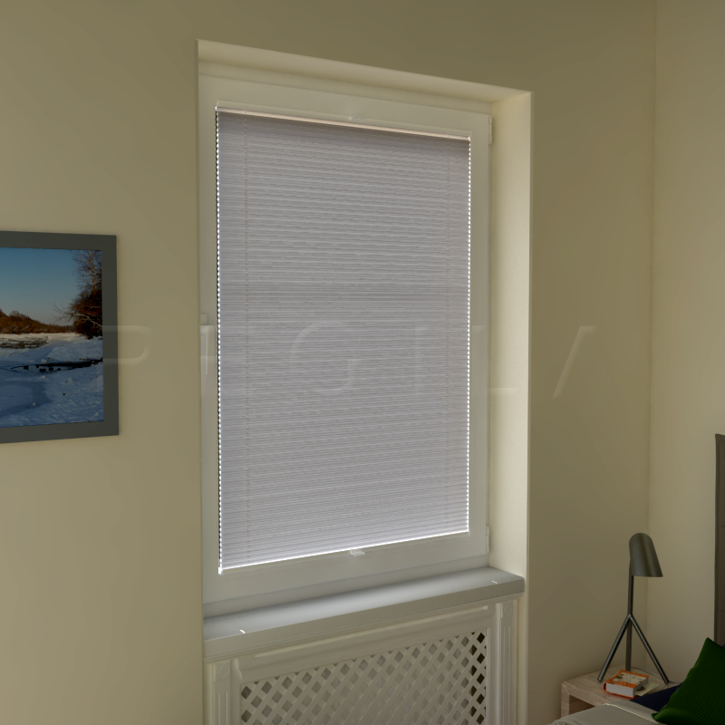 Plisuotos žaliuzės,  vienspalvis, Ruda