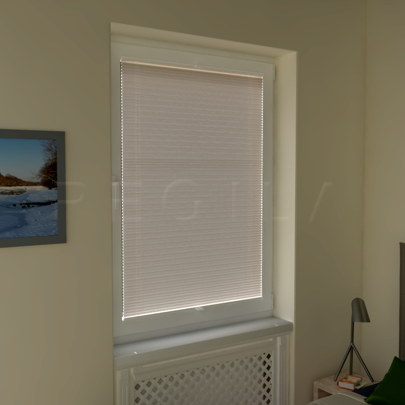 Plisuotos žaliuzės,  vienspalvis, Geltona