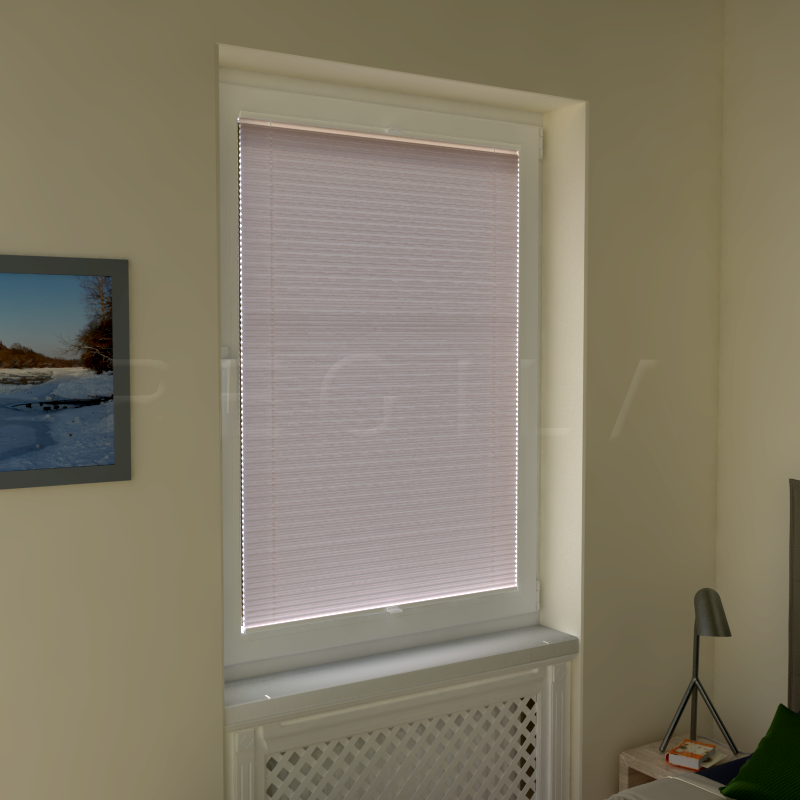 Plisuotos žaliuzės,  vienspalvis, Ruda