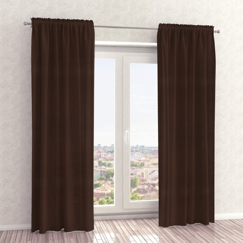 Naktinės užuolaidos, rudo atspalvio 