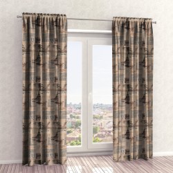 Naktinės užuolaidos, rudo atspalvio 