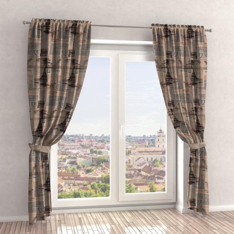 Naktinės užuolaidos, rudo atspalvio 