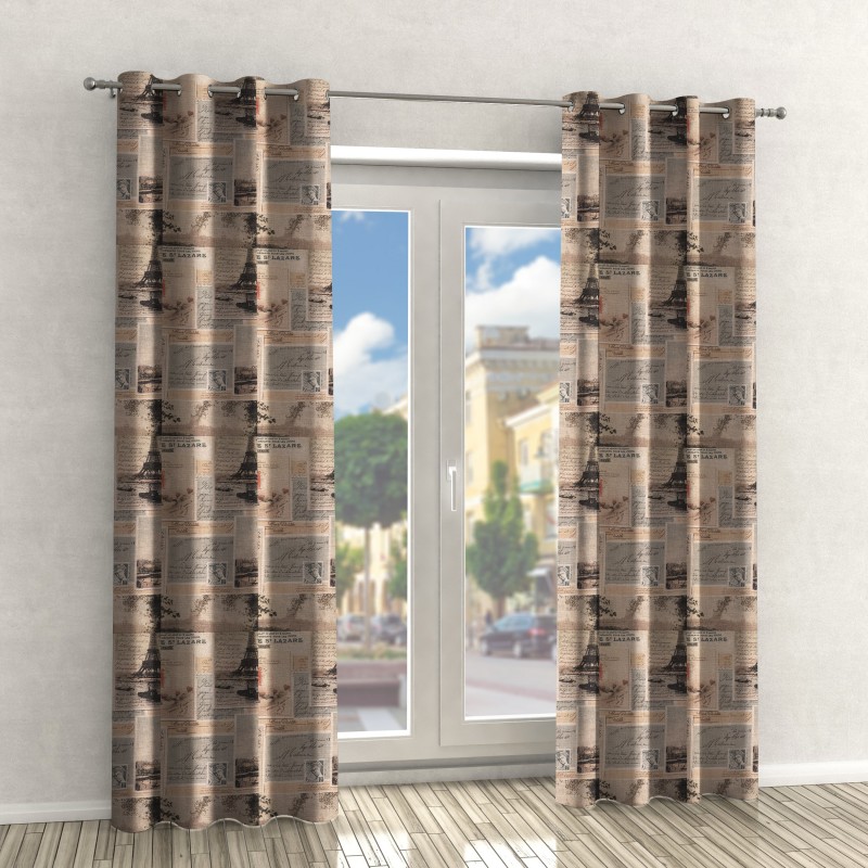 Naktinės užuolaidos, rudo atspalvio 