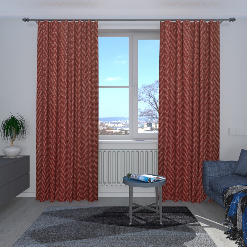 Naktinės užuolaidos, raudono atspalvio 