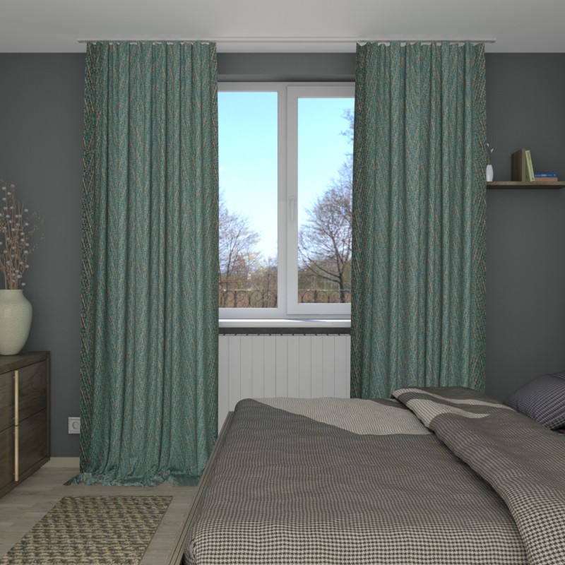 Naktinės užuolaidos,  Žydro atspalvio 