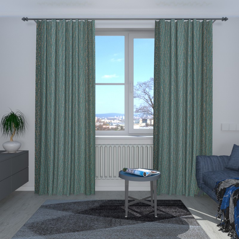 Naktinės užuolaidos,  Žydro atspalvio 