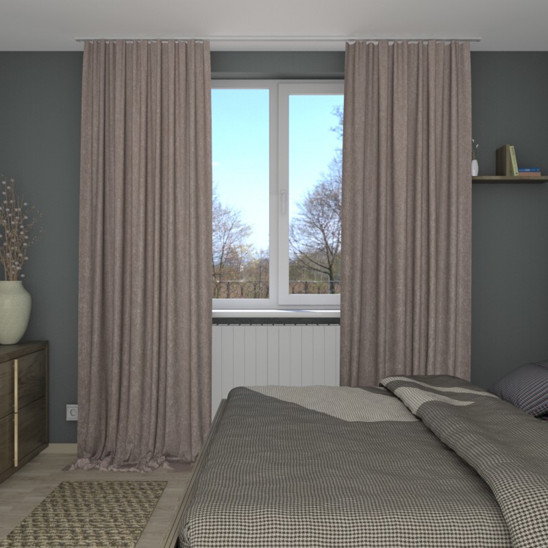 Naktinės užuolaidos,  Rusvo atspalvio 