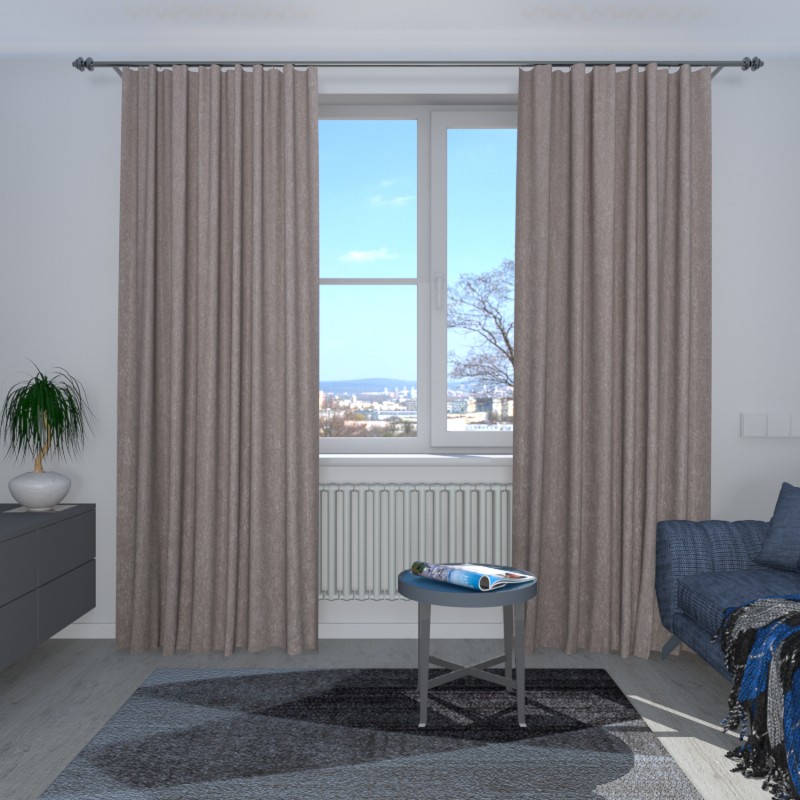 Naktinės užuolaidos,  Rusvo atspalvio 