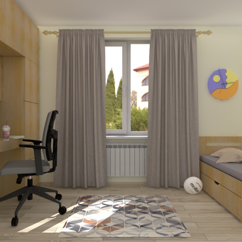 Naktinės užuolaidos,  Rusvo atspalvio 