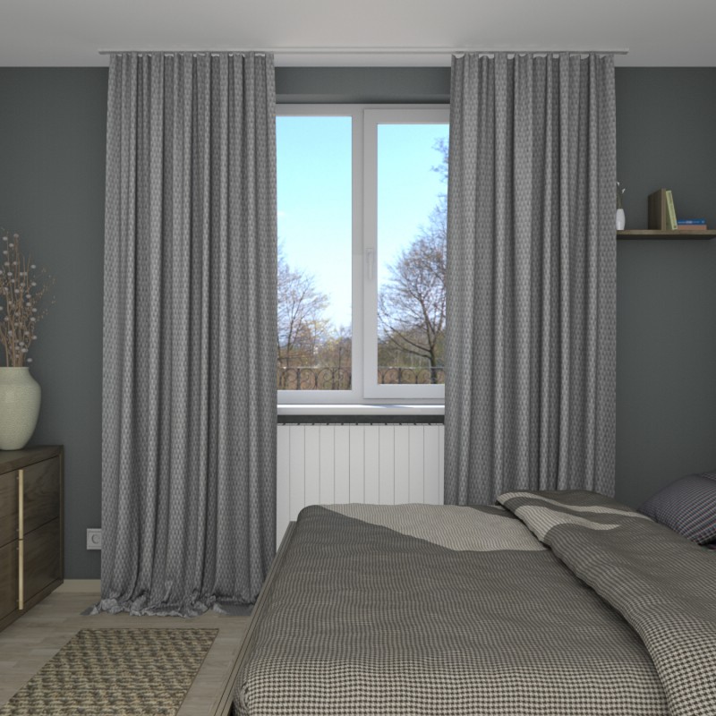 Naktinės užuolaidos,  Šviesiai pilkos spalvos 