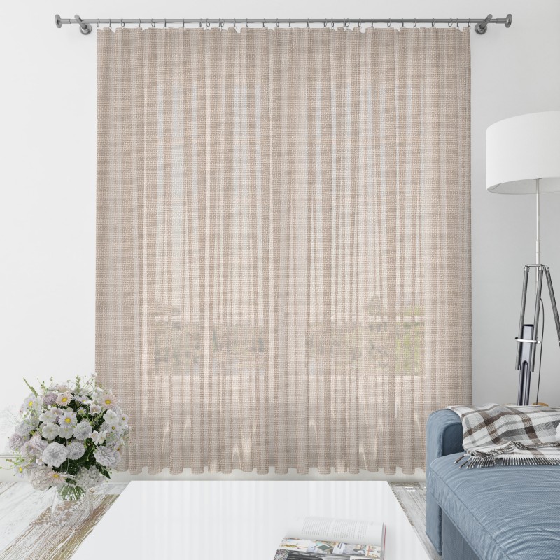 PURO, smėlio spalvos dieninės užuolaidos