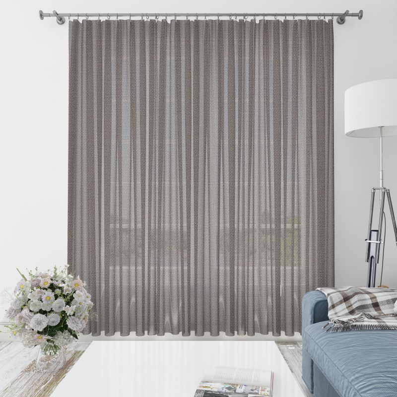 PURO, tamsaus šokolado spalvos dieninės užuolaidos