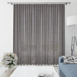 PURO, kaštoninės rudos spalvos dieninės užuolaidos