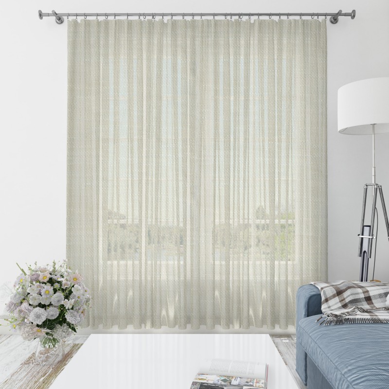 PURO, švelniai rusvos spalvos dieninės užuolaidos