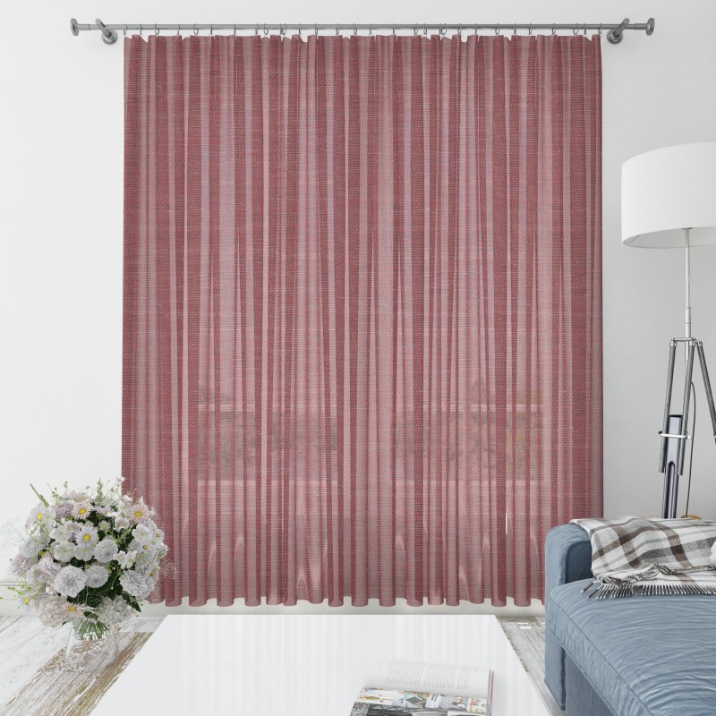 PURO, raudonos dieninės užuolaidos