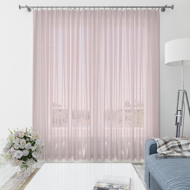 PURO, rausvos dieninės užuolaidos