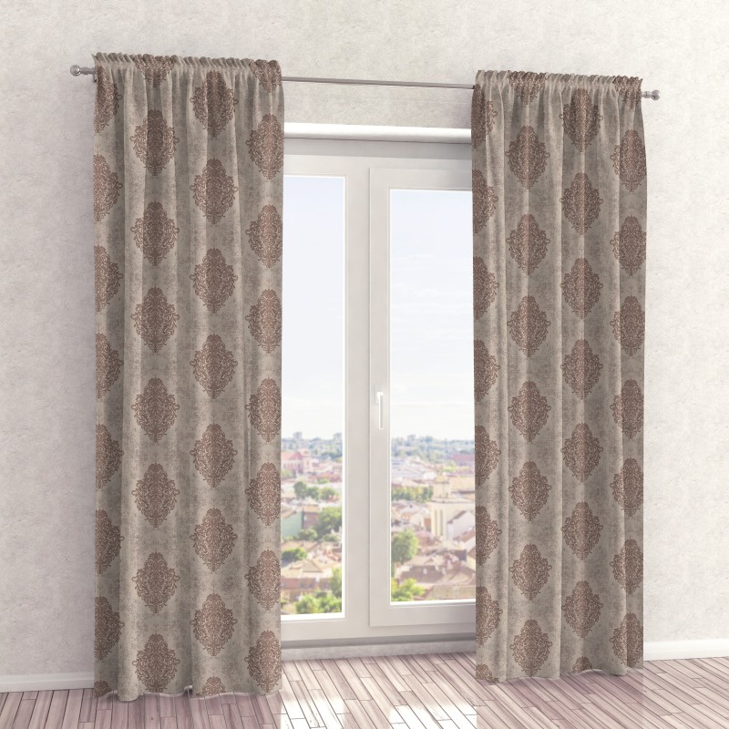 Naktinės užuolaidos, rudo atspalvio 