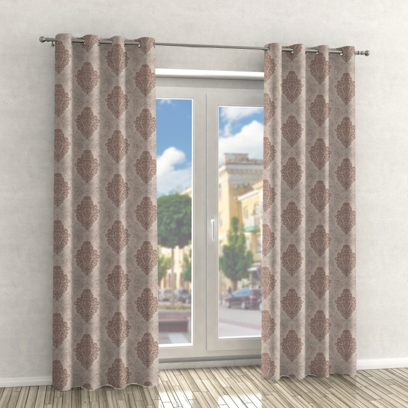 Naktinės užuolaidos, rudo atspalvio 