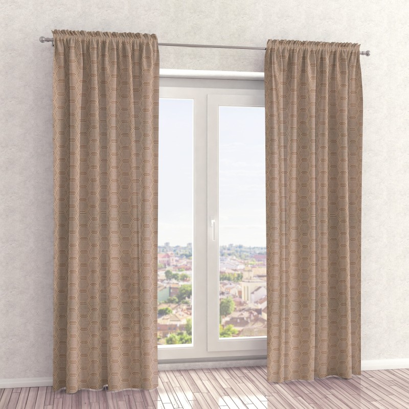 Naktinės užuolaidos, rudo atspalvio 