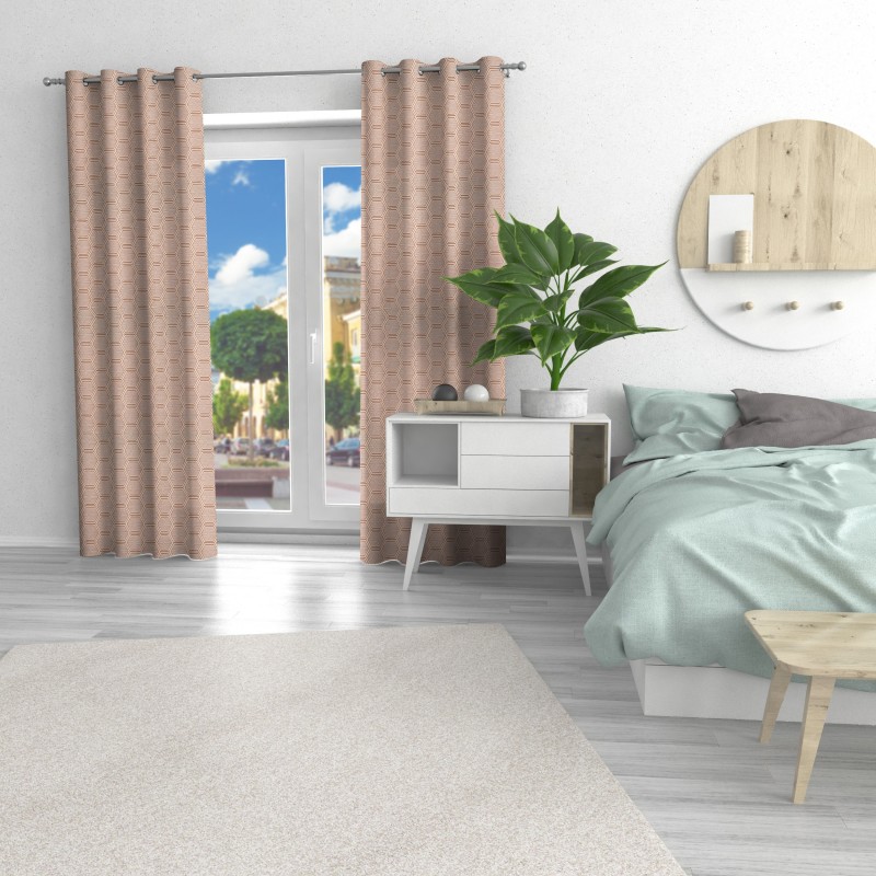 Naktinės užuolaidos, rudo atspalvio 