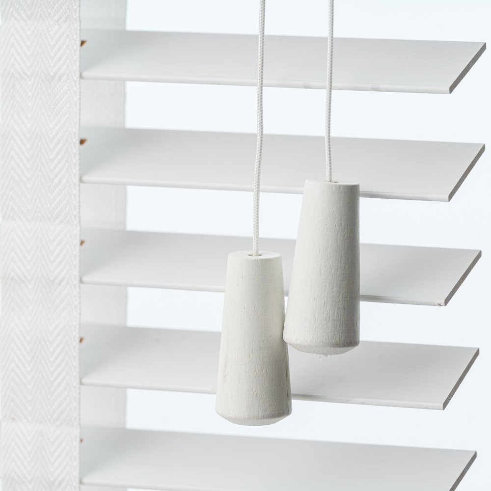 Medinės Bamboo Žaliuzės – Bamboo White