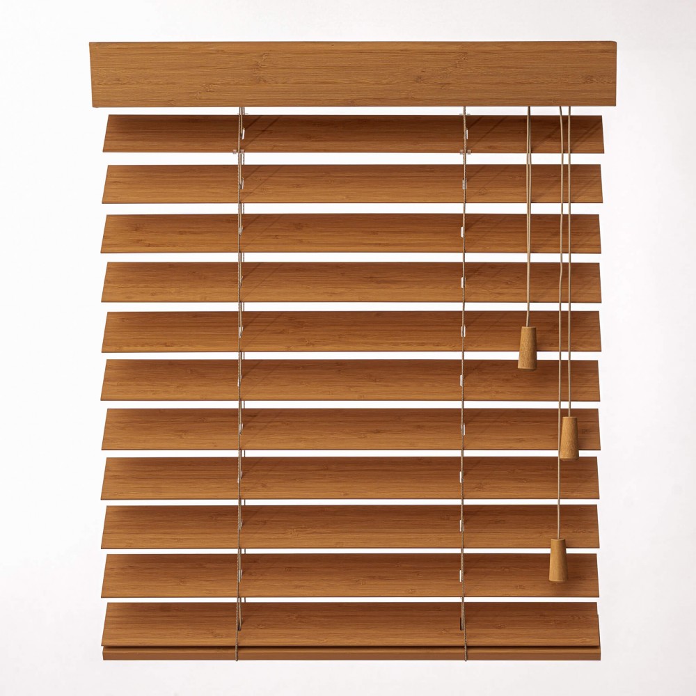 Medinės Bamboo Žaliuzės – Bamboo Oak