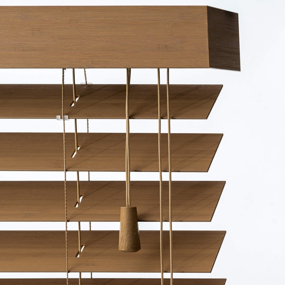 Medinės Bamboo Žaliuzės – Bamboo Smoke Grey