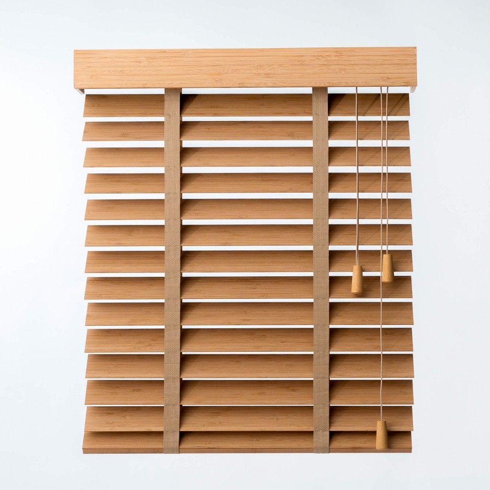 Medinės Bamboo Žaliuzės – Bamboo Light Oak