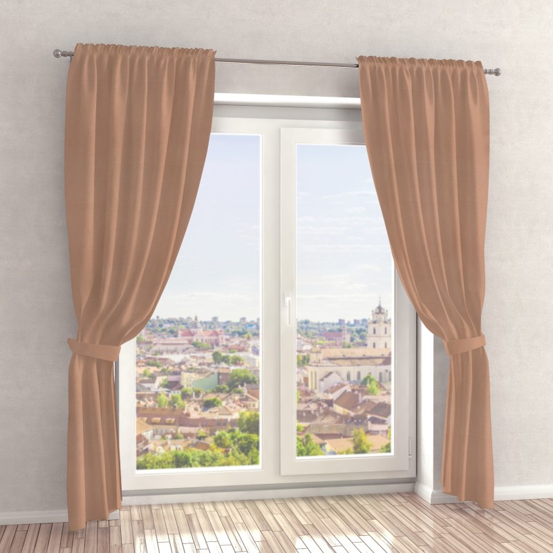 Naktinės užuolaidos, rudo atspalvio 