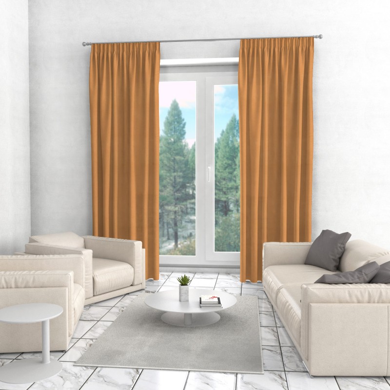 Naktinės užuolaidos, rudo atspalvio 