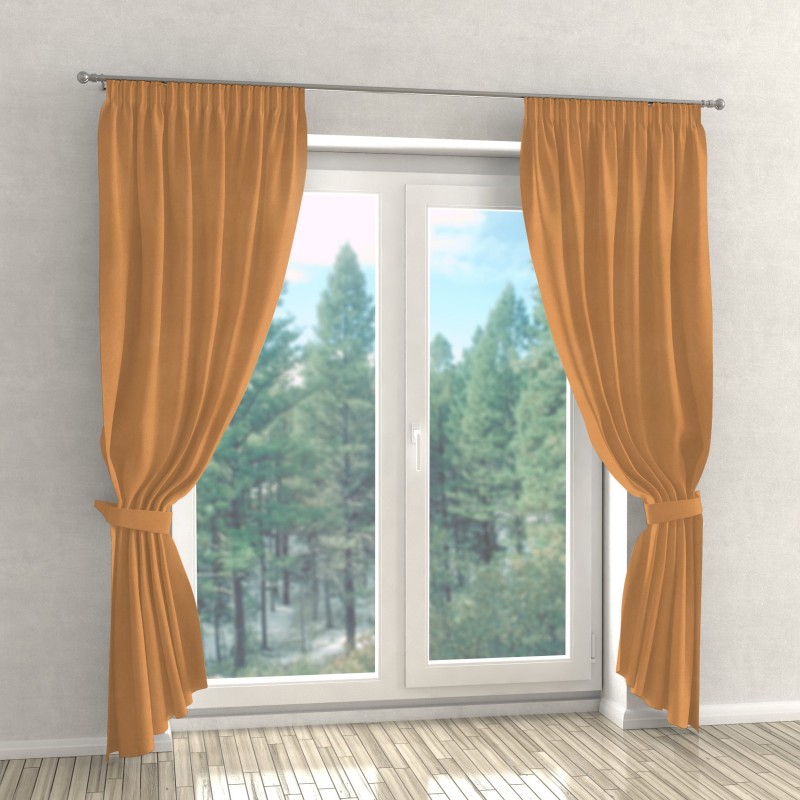 Naktinės užuolaidos, rudo atspalvio 