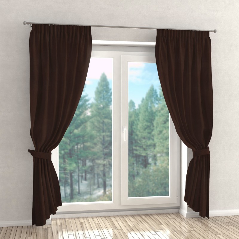 Naktinės užuolaidos, rudo atspalvio 