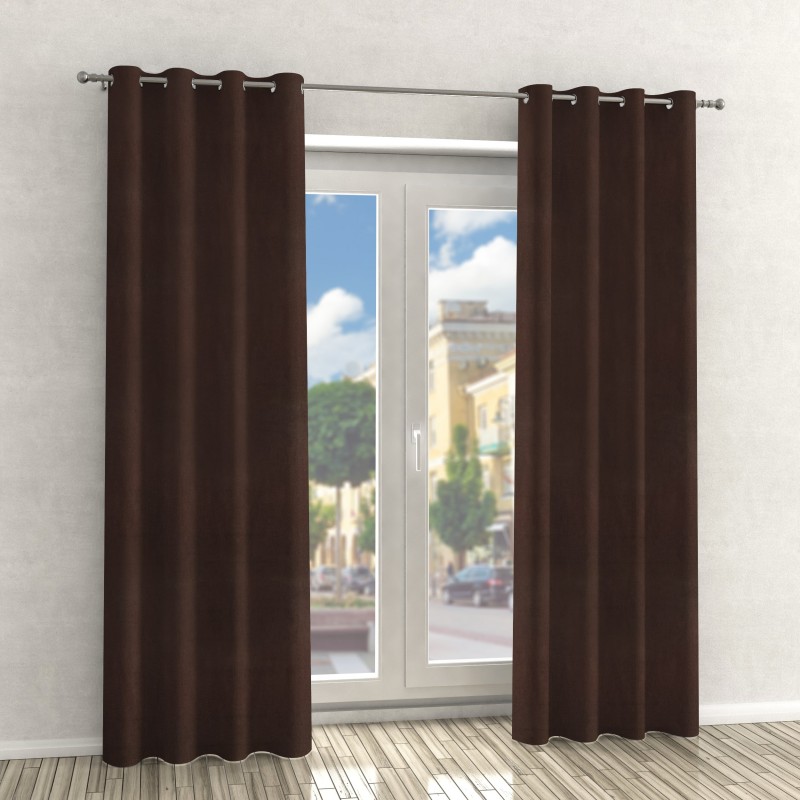 Naktinės užuolaidos, rudo atspalvio 