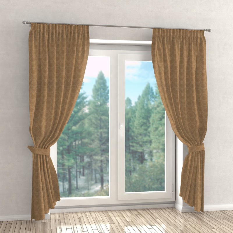 Naktinės užuolaidos, rudo atspalvio 