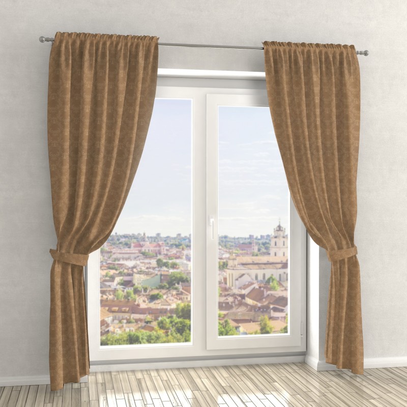 Naktinės užuolaidos, rudo atspalvio 