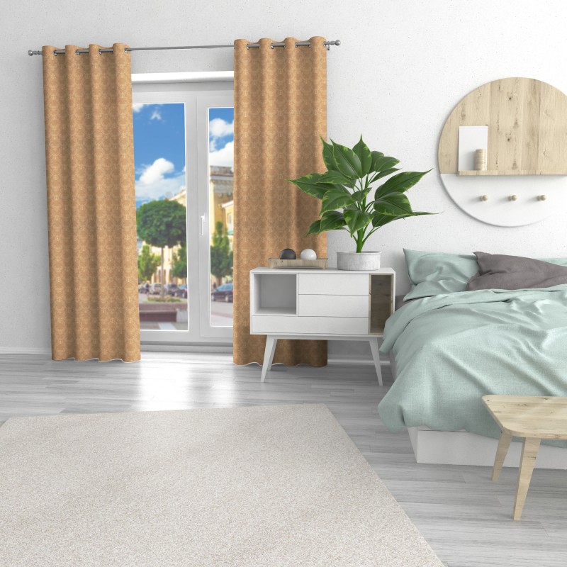 Naktinės užuolaidos, rudo atspalvio 