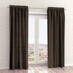 Naktinės užuolaidos, rudo atspalvio 