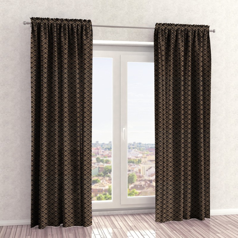 Naktinės užuolaidos, rudo atspalvio 