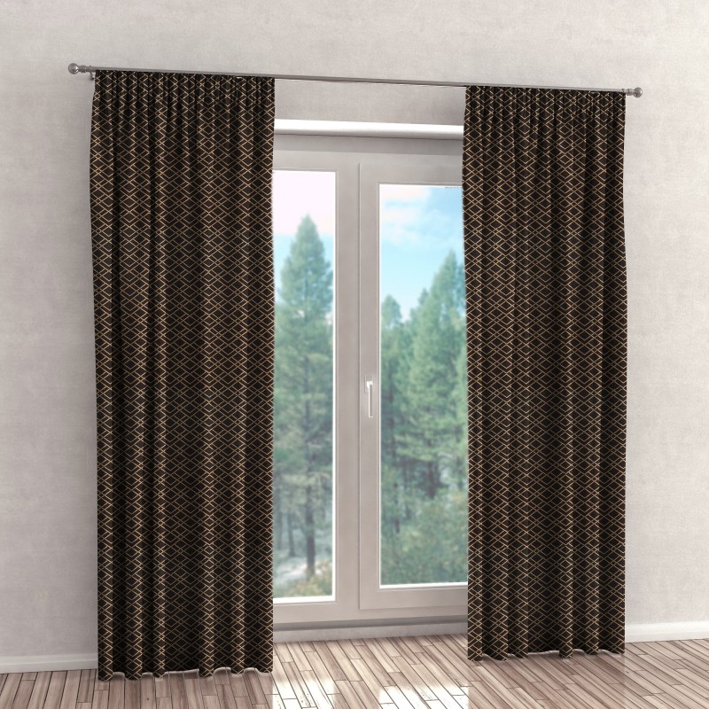 Naktinės užuolaidos, rudo atspalvio 