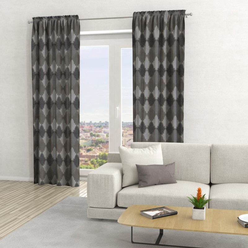 Naktinės užuolaidos, rudo atspalvio 