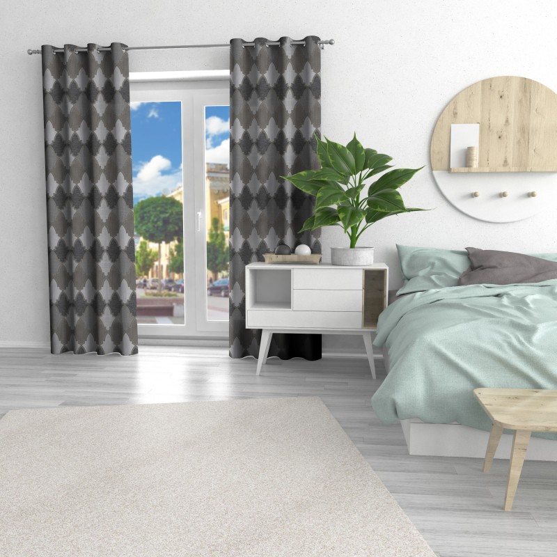 Naktinės užuolaidos, rudo atspalvio 